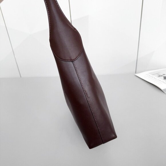 Coach Brooklyn 28 Large Maple Brown Leather Shoulder Bag New - Picture 3 of 9